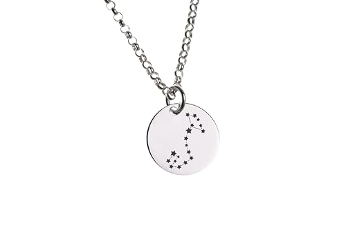 Silberketten Store DEIN SCHMUCK ONLINE SHOP Elegante Erbskette 2mm mit Sternbild Anhänger SKORPION |echt 925 Silber | hochglanzpoliert mit Federringverschluß von Silberketten Store