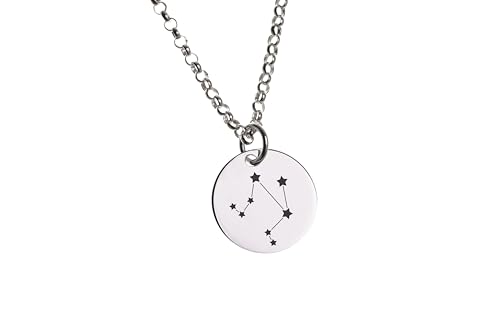 Silberketten Store DEIN SCHMUCK ONLINE SHOP Filigrane Erbskette 2mm mit Sternbild Anhänger WAAGE |echt 925 Silber | hochglanzpoliert mit Federringverschluß von Silberketten Store