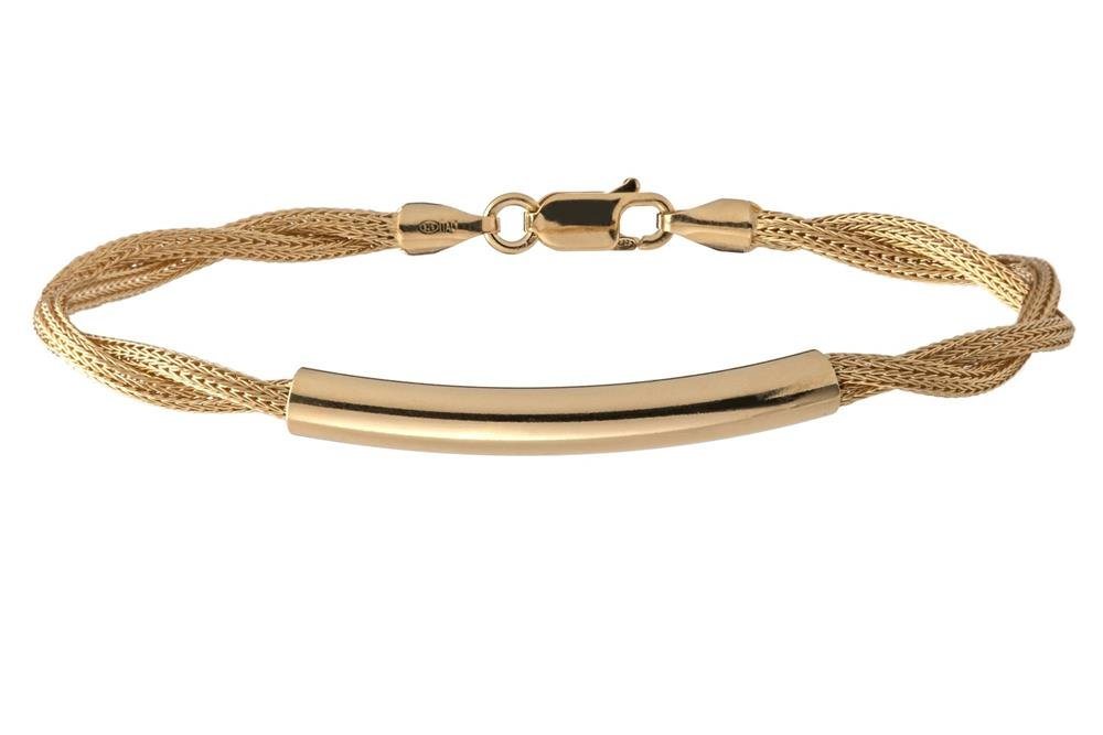 Silberkettenstore Armband Fashion Armband - 925 Silber, vergoldet GOL 187, Länge wählbar Silberkettenstore Armband Fashion Armband - 925 Silber, vergoldet GOL 187, Länge wählbar von Silberkettenstore