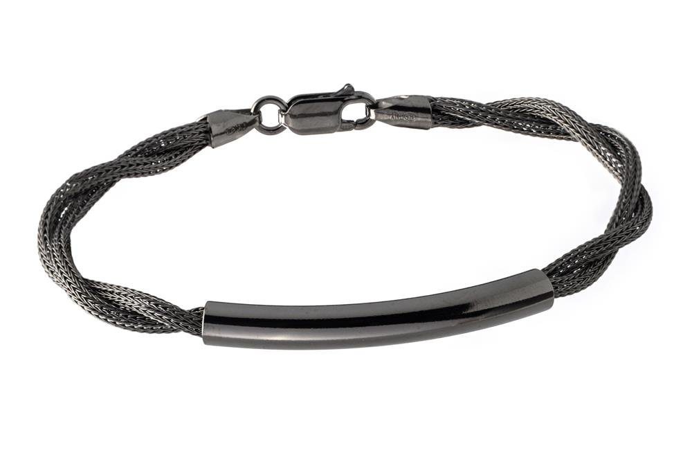 Silberkettenstore Armband Fashion Armband Ruthenium - 925 Silber RUT187, Länge wählbar von Silberkettenstore