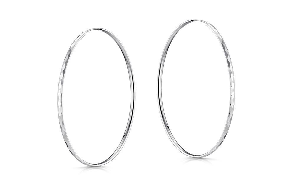 Silberkettenstore Creolen-Set Creolen, Durchmesser wählbar von 40-80mm, 925 Silber Silberkettenstore Creolen-Set Creolen, Durchmesser wählbar von 40-80mm, 925 Silber von Silberkettenstore