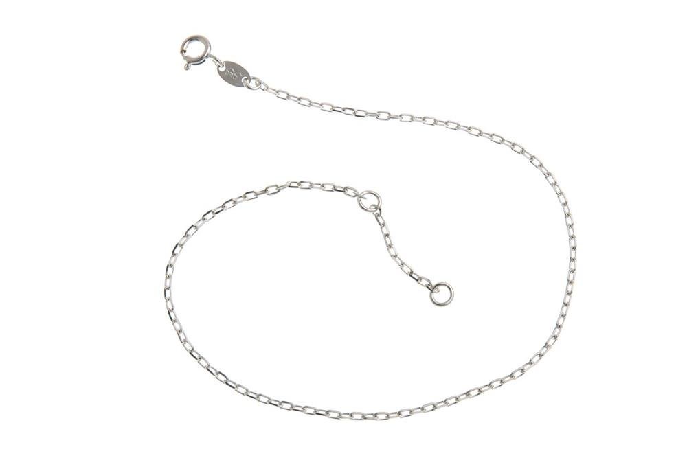 Silberkettenstore Fußkette Fußkette Anker 1,7mm - 925 Silber, wählbar von Länge 23cm-30cm von Silberkettenstore