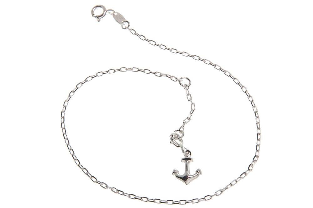 Silberkettenstore Fußkette Fußkette Anker 1,7mm mit Anker - 925 Silber, Länge wählbar von 23-30cm von Silberkettenstore