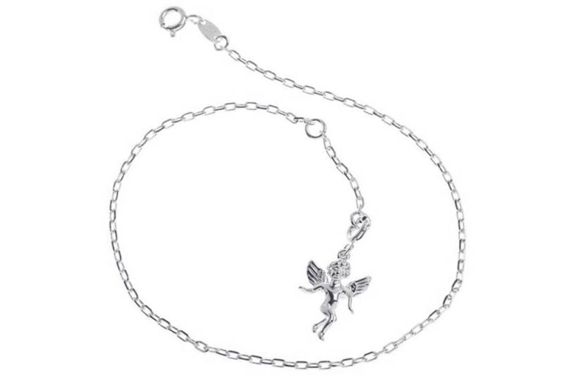 Silberkettenstore Fußkette Fußkette Anker 1,7mm mit Elfe - 925 Silber, Länge wählbar von 23-30cm von Silberkettenstore