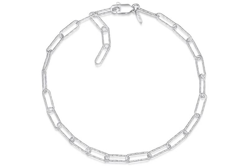 Silberkettenstore Fußkette Fußkette Ankerkette 3,5mm mit Diamantschliff - 925 Silber von Silberkettenstore