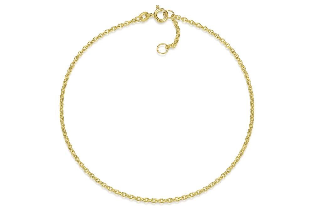 Silberkettenstore Fußkette Fußkette Erbse 1,8mm - echt 585 Gold, Länge wählbar von Silberkettenstore