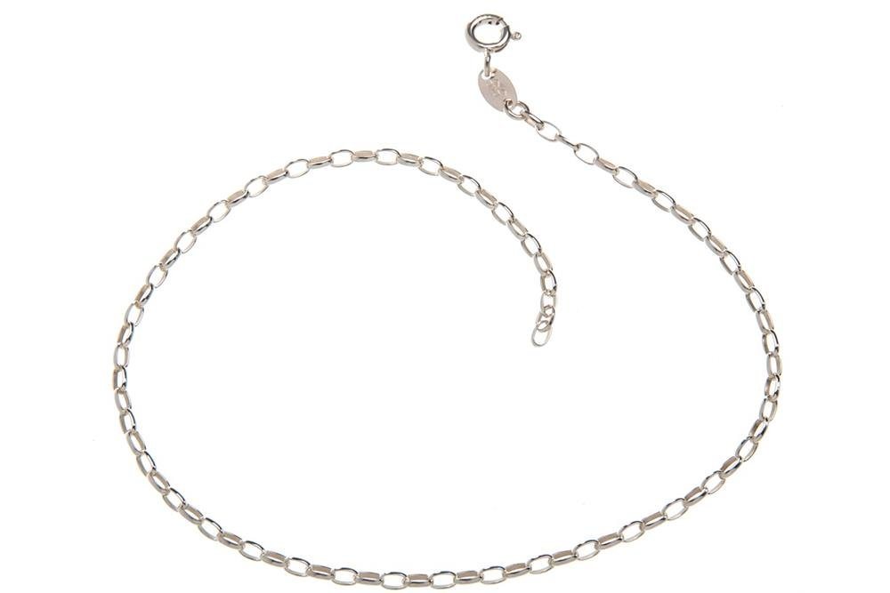 Silberkettenstore Fußkette Fußkette Rundanker 2,3mm - 925 Silber, Länge wählbar von 23-30cm von Silberkettenstore