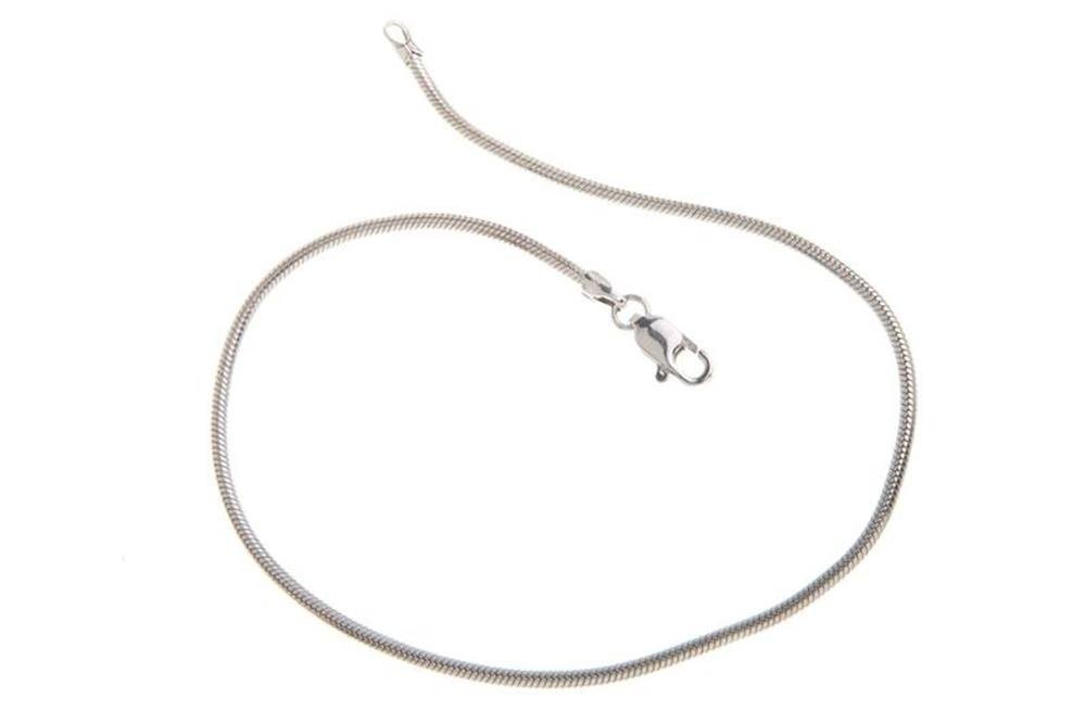 Silberkettenstore Fußkette Fußkette Schlange 2mm - 925 Silber, Länge wählbar von 23-30cm von Silberkettenstore