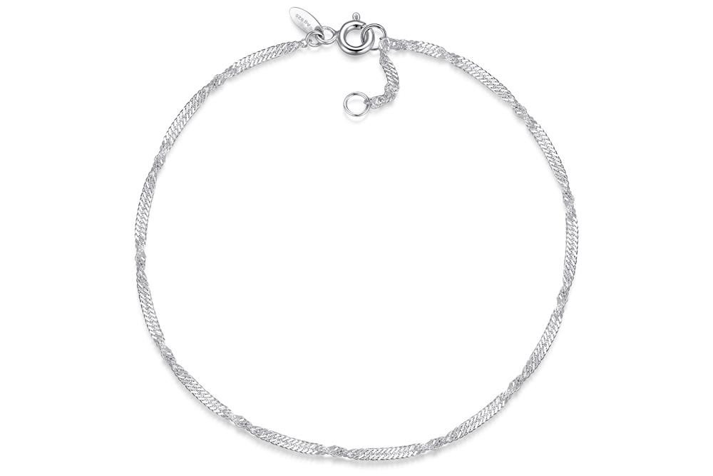 Silberkettenstore Fußkette Fußkette Singapur 1,8mm - 925 Silber von Silberkettenstore