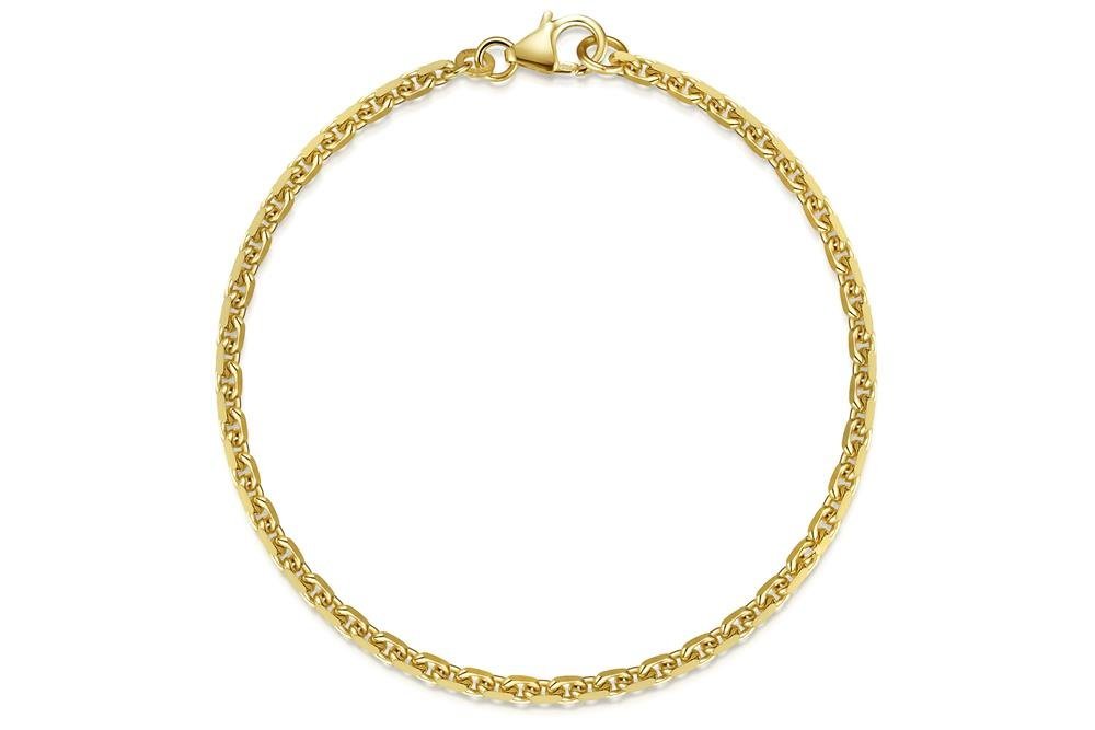 Silberkettenstore Goldarmband Ankerkette Armband 2,5mm - 333 Gold, Länge wählbar 17-23cm von Silberkettenstore