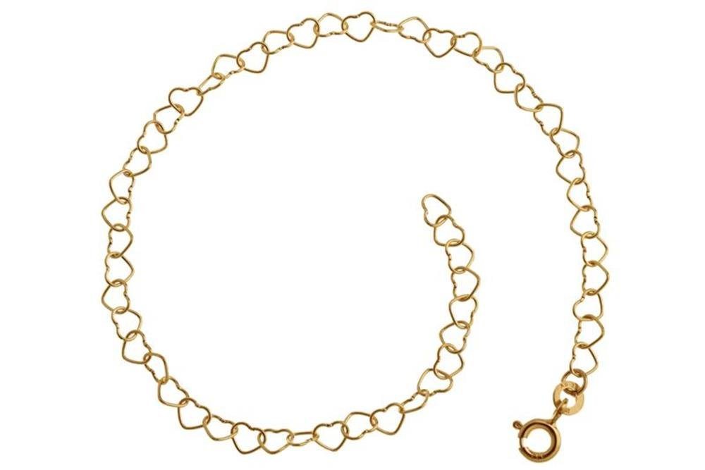 Silberkettenstore Goldarmband Armband Herzen - 333 Gold - 17255 B, Länge: 16cm von Silberkettenstore