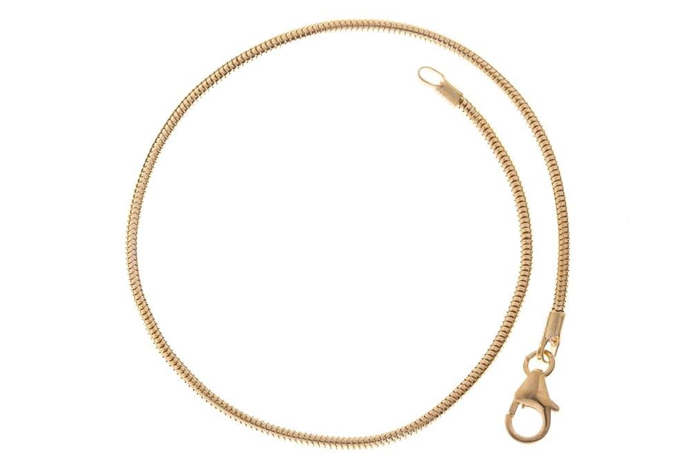 Silberkettenstore Goldarmband Schlangenketten Armband 1,4mm - 333 Gold, Länge wählbar von 17-22cm von Silberkettenstore