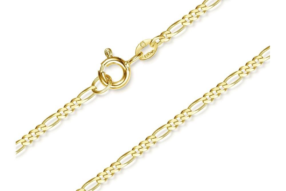 Silberkettenstore Goldkette Figarokette 2mm - echt 585 Gold, Länge wählbar von 38-70cm von Silberkettenstore