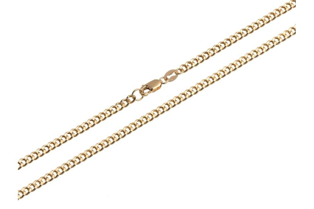 Silberkettenstore Goldkette Panzerkette 3mm - 585 Gold, Länge wählbar von 40-90cm von Silberkettenstore