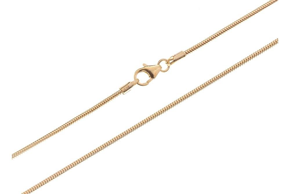 Silberkettenstore Goldkette Schlangenkette 1,4mm - 333 Gold, viele Längen wählbar von Silberkettenstore