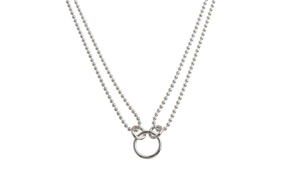 Silberkettenstore Kette mit Anhänger Fashion Line Charms - 925 Silber, Länge wählbar von 40-100cm von Silberkettenstore