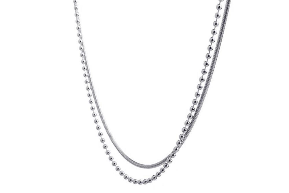 Silberkettenstore Kette mit Anhänger Fashion Line Instyle - 925 Silber, Länge wählbar von 40-100cm von Silberkettenstore