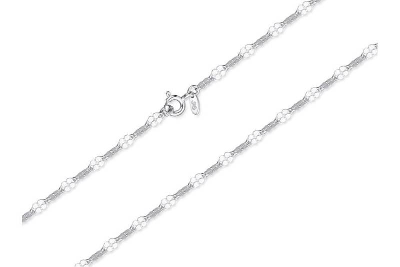 Silberkettenstore Kette mit Anhänger Fashion Line Plättchenkette 3,4mm, 2091 - 925 Silber, Länge wählbar von Silberkettenstore