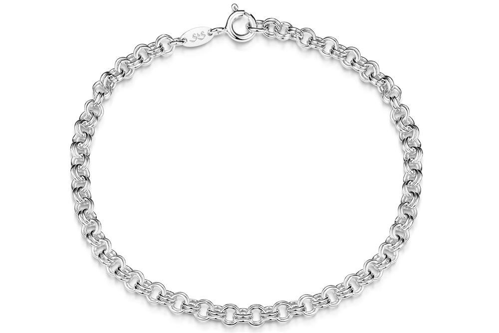 Silberkettenstore Silberarmband Doppelerbskette Armband 3,6mm - 925 Silber von Silberkettenstore