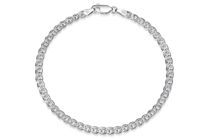 Silberkettenstore Silberarmband Doppelpanzerkette Armband 3,5mm - 925 Silber, Länge wählbar von Silberkettenstore