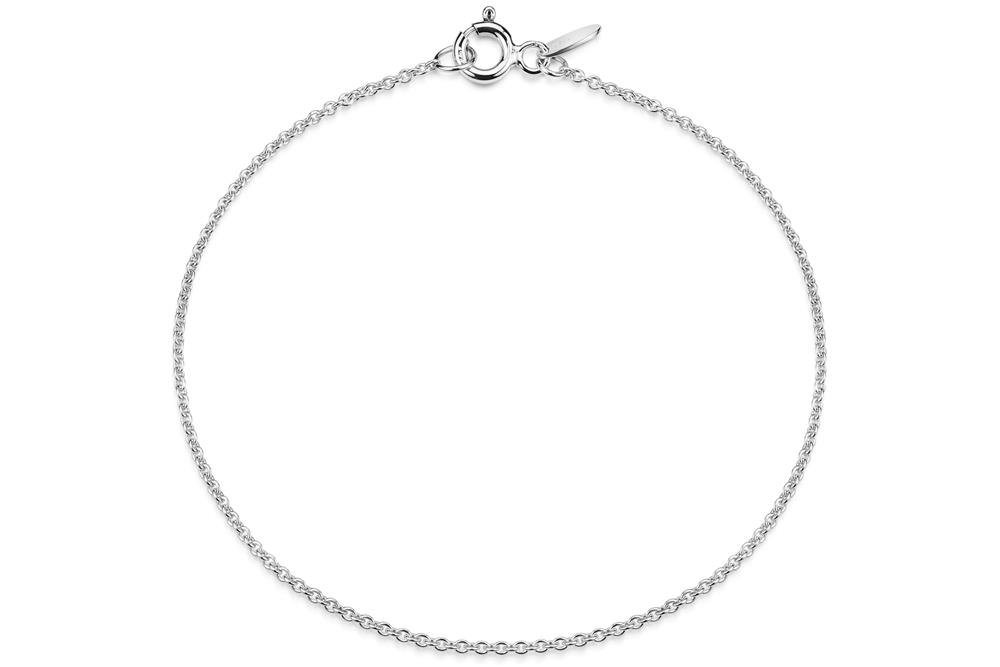 Silberkettenstore Silberarmband Erbskette Armband 1,3mm - 925 Silber, Länge wählbar von 16-25cm von Silberkettenstore