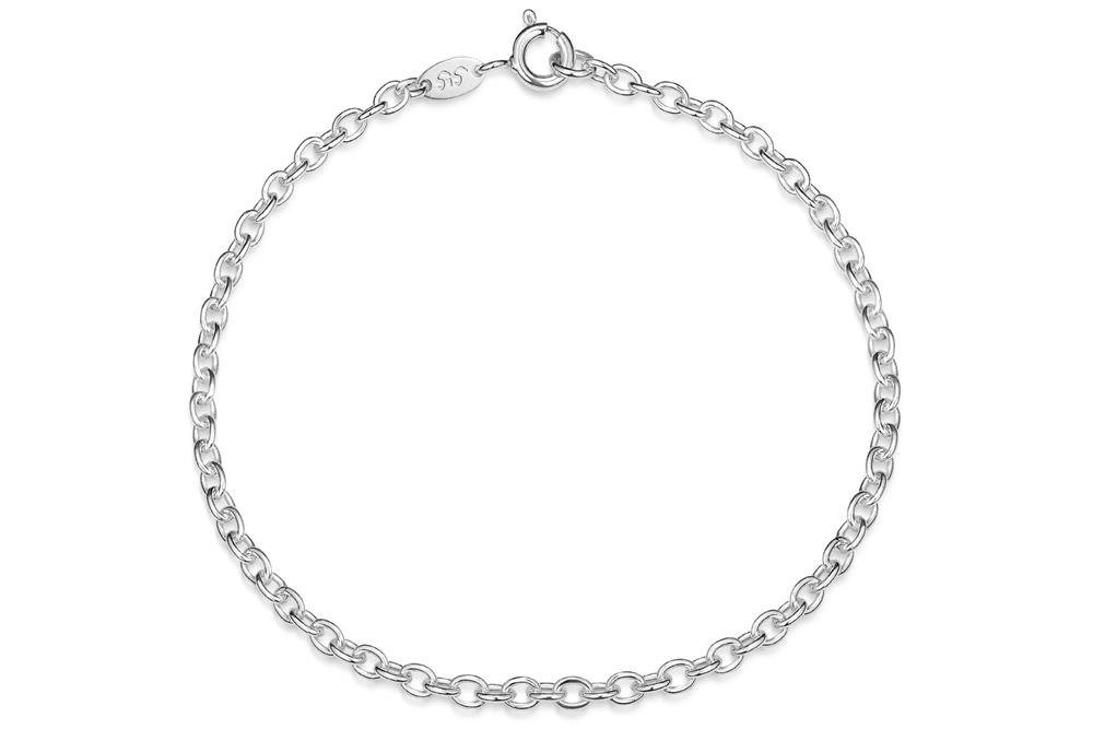 Silberkettenstore Silberarmband Erbskette Armband 2,8mm - 925 Silber, Länge wählbar von 16-25cm von Silberkettenstore