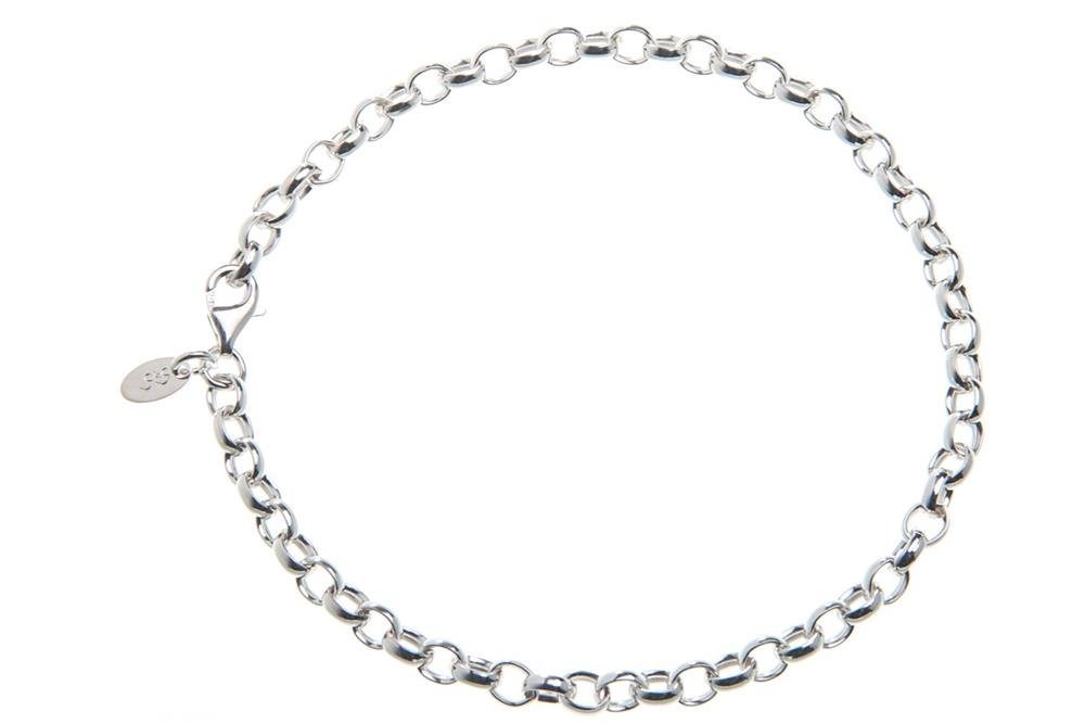 Silberkettenstore Silberarmband Erbskette Armband 4mm - 925 Silber, Länge wählbar von 16-25cm von Silberkettenstore