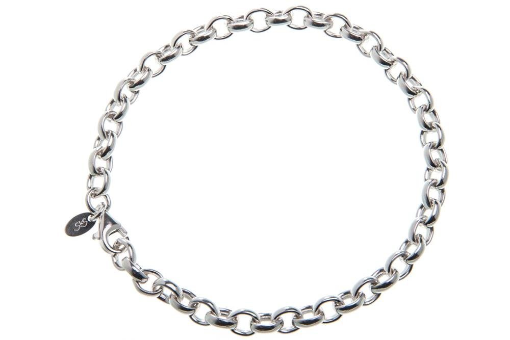 Silberkettenstore Silberarmband Erbskette Armband 5,5mm - 925 Silber, Länge wählbar von 16-25cm von Silberkettenstore