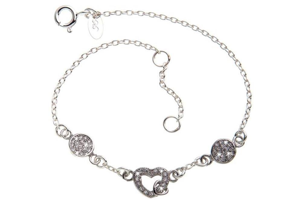 Silberkettenstore Silberarmband Fashion Line Armband Amore 1 - 925 Silber, Länge wählbar von 18-23cm Silberkettenstore Silberarmband Fashion Line Armband Amore 1 - 925 Silber, Länge wählbar von 18-23cm von Silberkettenstore