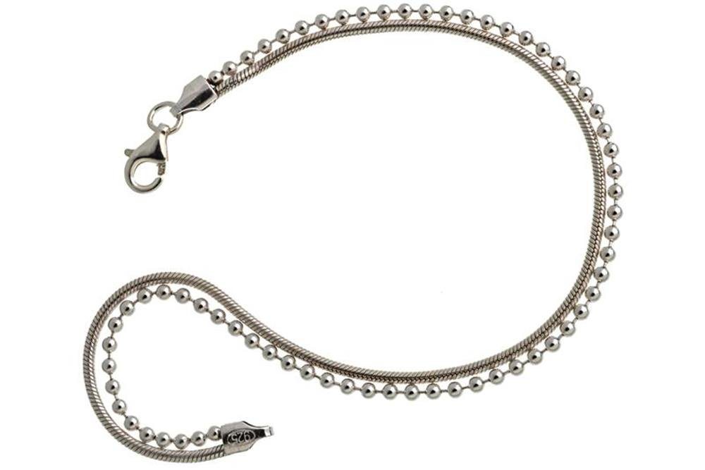 Silberkettenstore Silberarmband Fashion Line Armband Instyle - 925 Silber, Länge wählbar von 16-25cm von Silberkettenstore