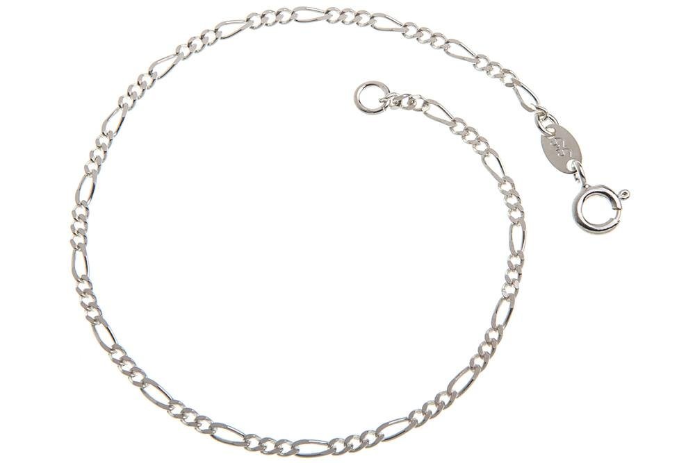 Silberkettenstore Silberarmband Figarokette Armband 2,2mm - 925 Silber, Länge wählbar von 16-25cm Silberkettenstore Silberarmband Figarokette Armband 2,2mm - 925 Silber, Länge wählbar von 16-25cm von Silberkettenstore
