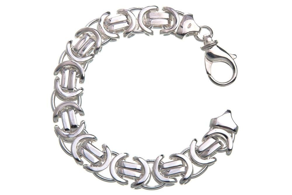 Silberkettenstore Silberarmband Königskette Armband, flach 14mm - 925 Silber, Länge wählbar von Silberkettenstore