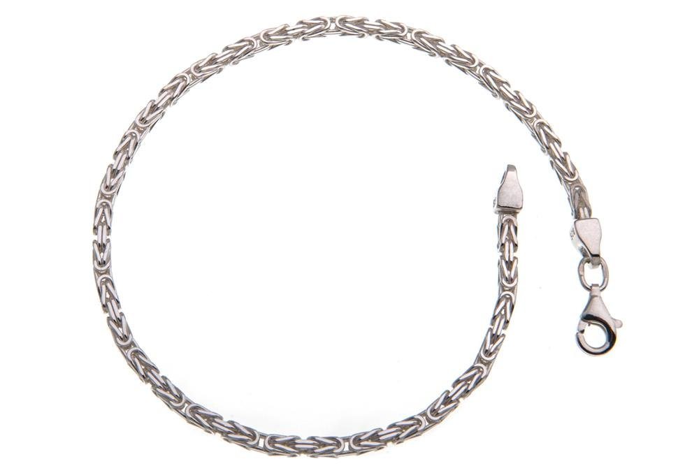 Silberkettenstore Silberarmband Königskette Armband 2,2mm - 925 Silber, Länge wählbar von 16-25cm von Silberkettenstore