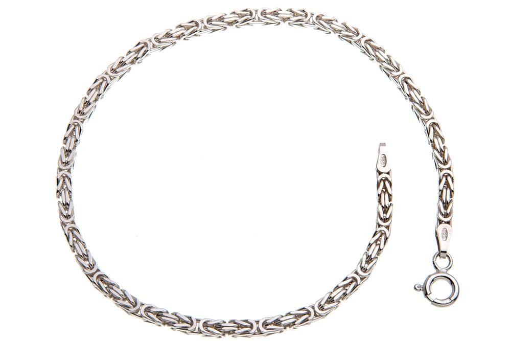 Silberkettenstore Silberarmband Königskette Armband 2,5mm - 925 Silber, Länge wählbar von 16-25cm von Silberkettenstore