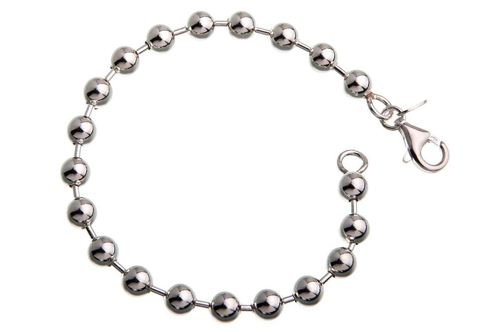 Silberkettenstore Silberarmband Kugelkette Armband 6mm - 925 Silber, Länge wählbar von 16-25cm von Silberkettenstore