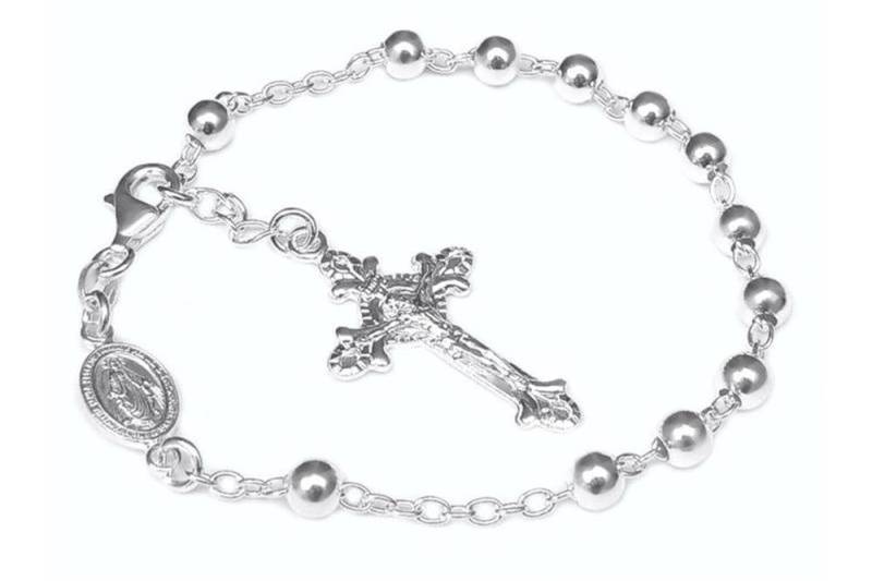 Silberkettenstore Silberarmband Rosenkranz Armband Alejandro - 925 Silber von Silberkettenstore