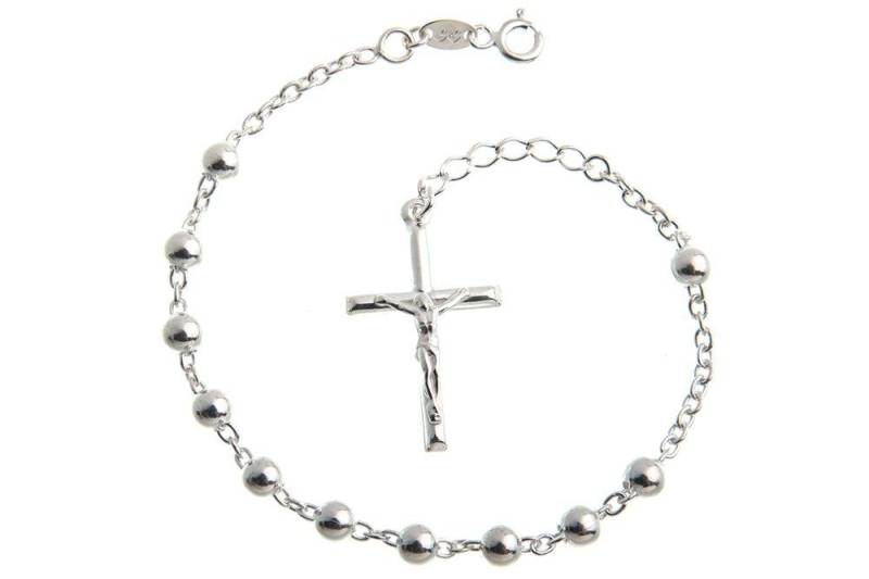 Silberkettenstore Silberarmband Rosenkranz Armband Laurenzo - 925 Silber von Silberkettenstore
