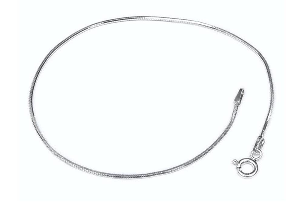 Silberkettenstore Silberarmband Schlangenkette Armband, achtkant 1,2mm - 925 Silber, Länge wählbar von Silberkettenstore