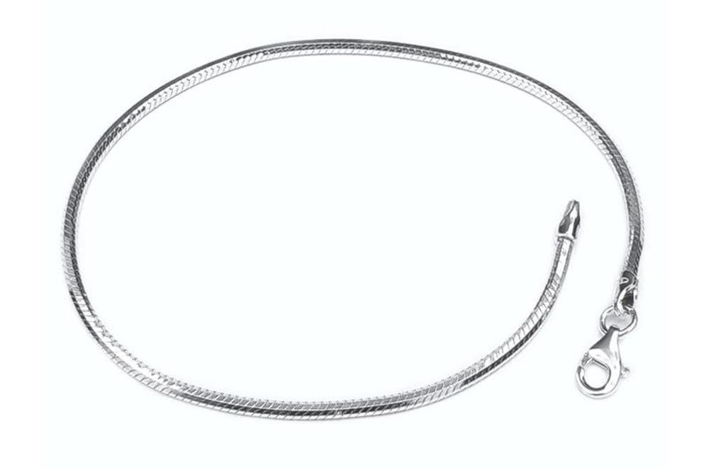 Silberkettenstore Silberarmband Schlangenkette Armband, achtkant 2mm - 925 Silber, Länge wählbar von Silberkettenstore