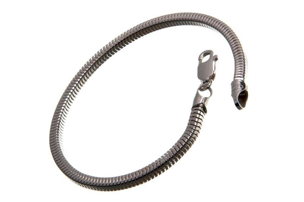 Silberkettenstore Silberarmband Schlangenkette Armband, vierkant 3,5mm - 925 Silber, Länge wählbar von Silberkettenstore