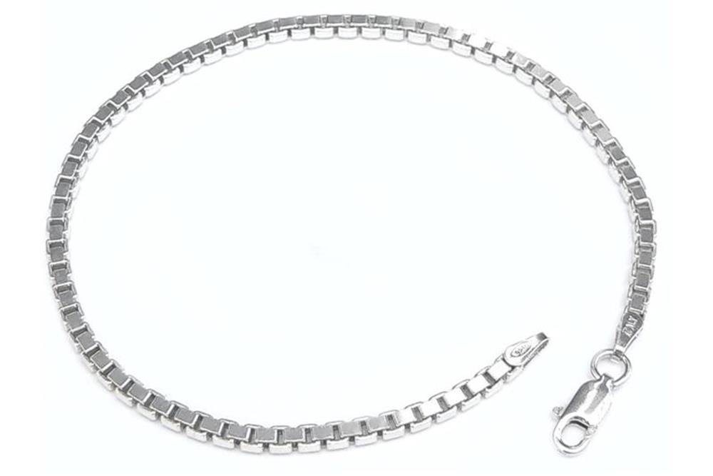 Silberkettenstore Silberarmband Veneziakette Armband 2,5mm - 925 Silber, Länge wählbar von 16-25cm von Silberkettenstore
