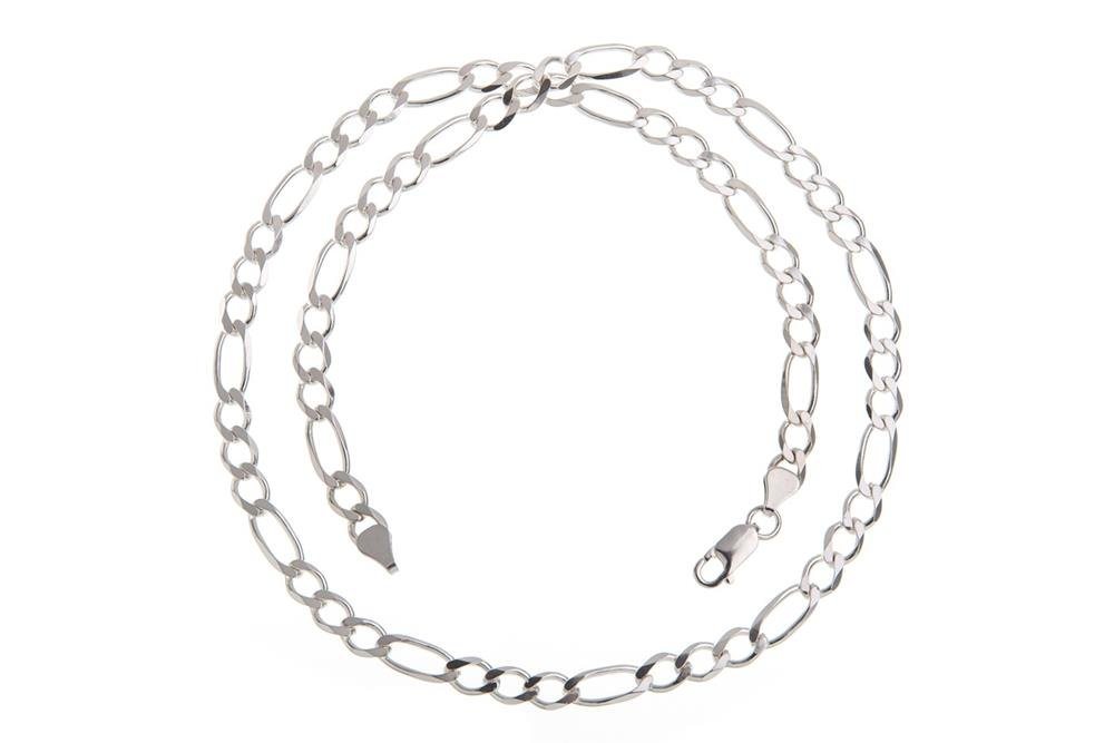 Silberkettenstore Silberkette Figarokette 6,5mm - 925 Silber, Länge wählbar von 38-100cm Silberkettenstore Silberkette Figarokette 6,5mm - 925 Silber, Länge wählbar von 38-100cm von Silberkettenstore