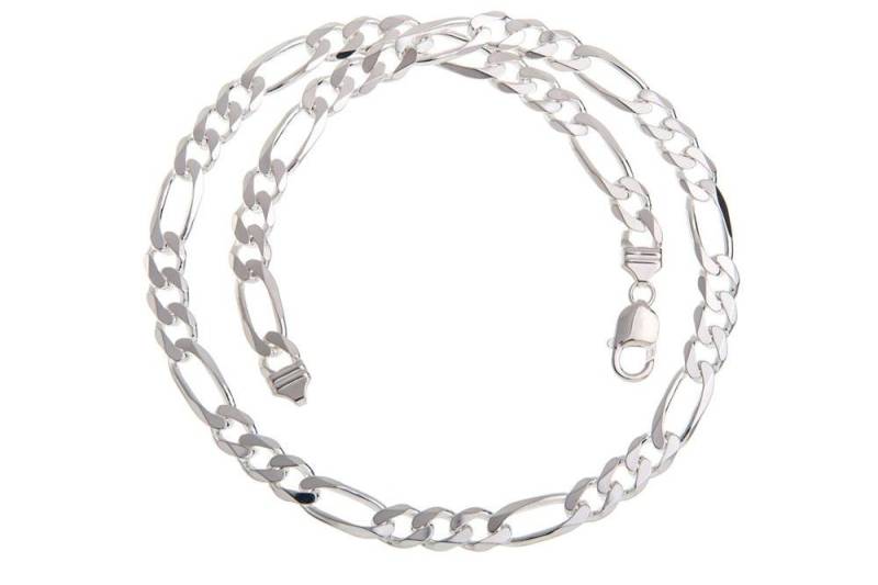 Silberkettenstore Silberkette Figarokette 9mm - 925 Silber, Länge wählbar von 40-100cm von Silberkettenstore