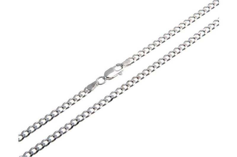 Silberkettenstore Silberkette Kinder-Panzerkette 3mm - 925 Silber, Länge wählbar von 32-37cm von Silberkettenstore