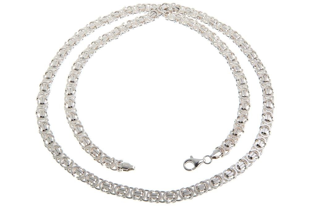Silberkettenstore Silberkette Königskette, flach 6mm - 925 Silber, Länge wählbar von 40-100cm von Silberkettenstore