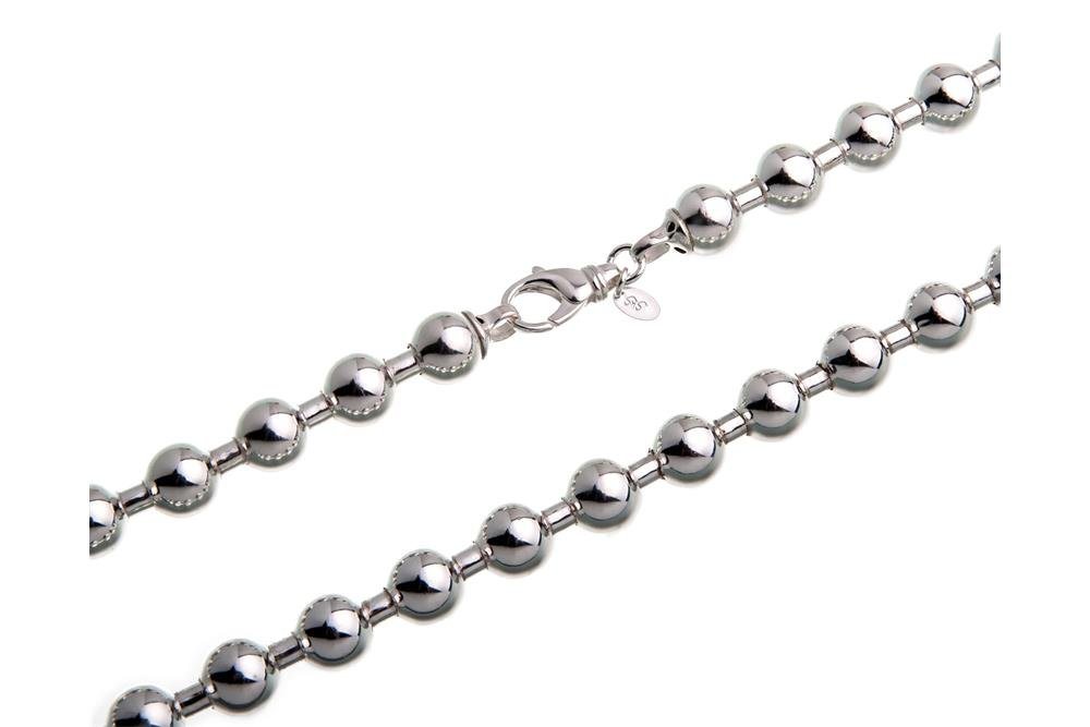 Silberkettenstore Silberkette Kugelkette 10mm - echt 925 Silber, Länge wählbar von 50-100cm von Silberkettenstore