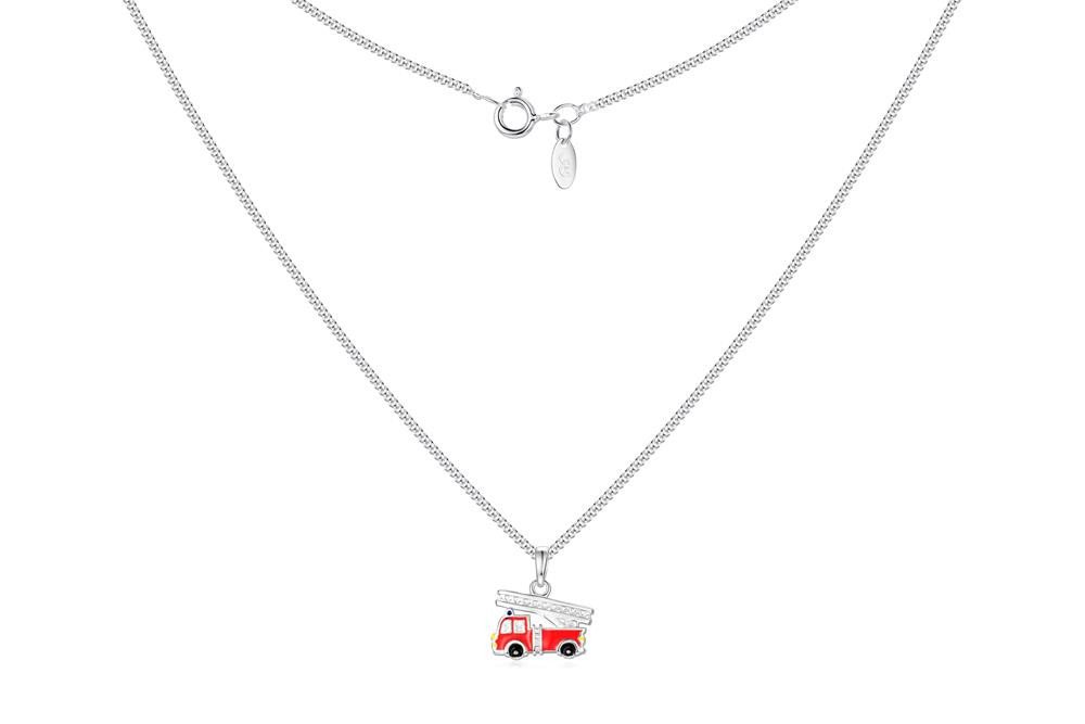 Silberkettenstore Silberkette Panzerkette 1,4mm mit Anhänger Feuerwehr - 925 Silber von Silberkettenstore