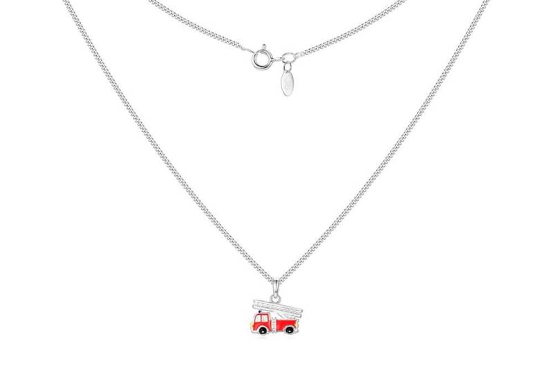 Silberkettenstore Silberkette Panzerkette 1,4mm mit Anhänger Feuerwehr - 925 Silber von Silberkettenstore