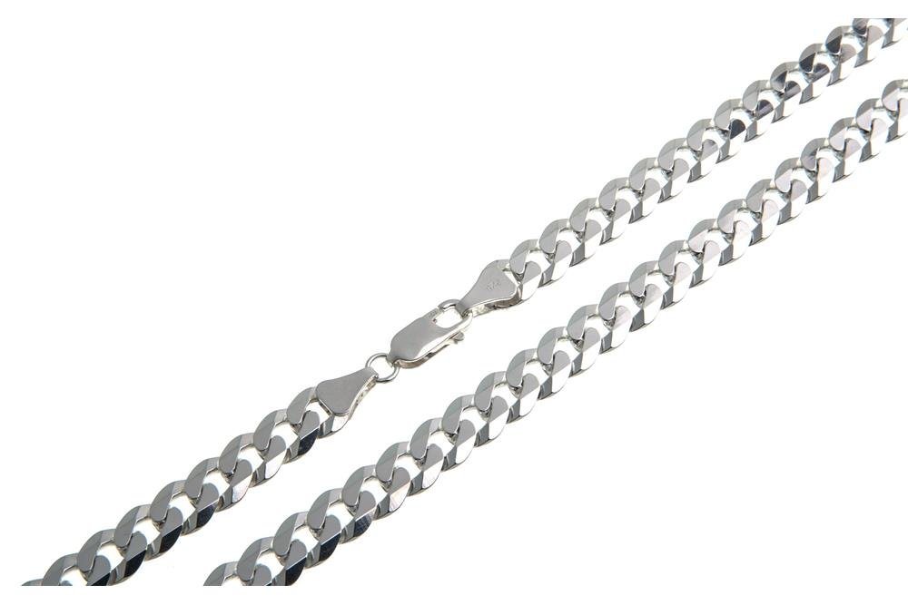 Silberkettenstore Silberkette Panzerkette 7,5mm - 925 Silber, Länge wählbar von 40-100cm von Silberkettenstore