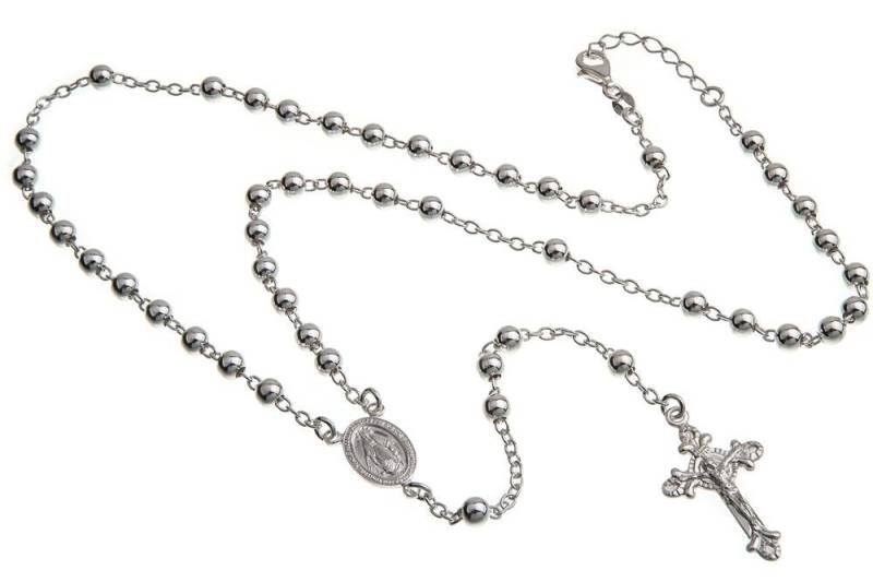 Silberkettenstore Silberkette Rosenkranz Kette Alejandro - 925 Silber von Silberkettenstore